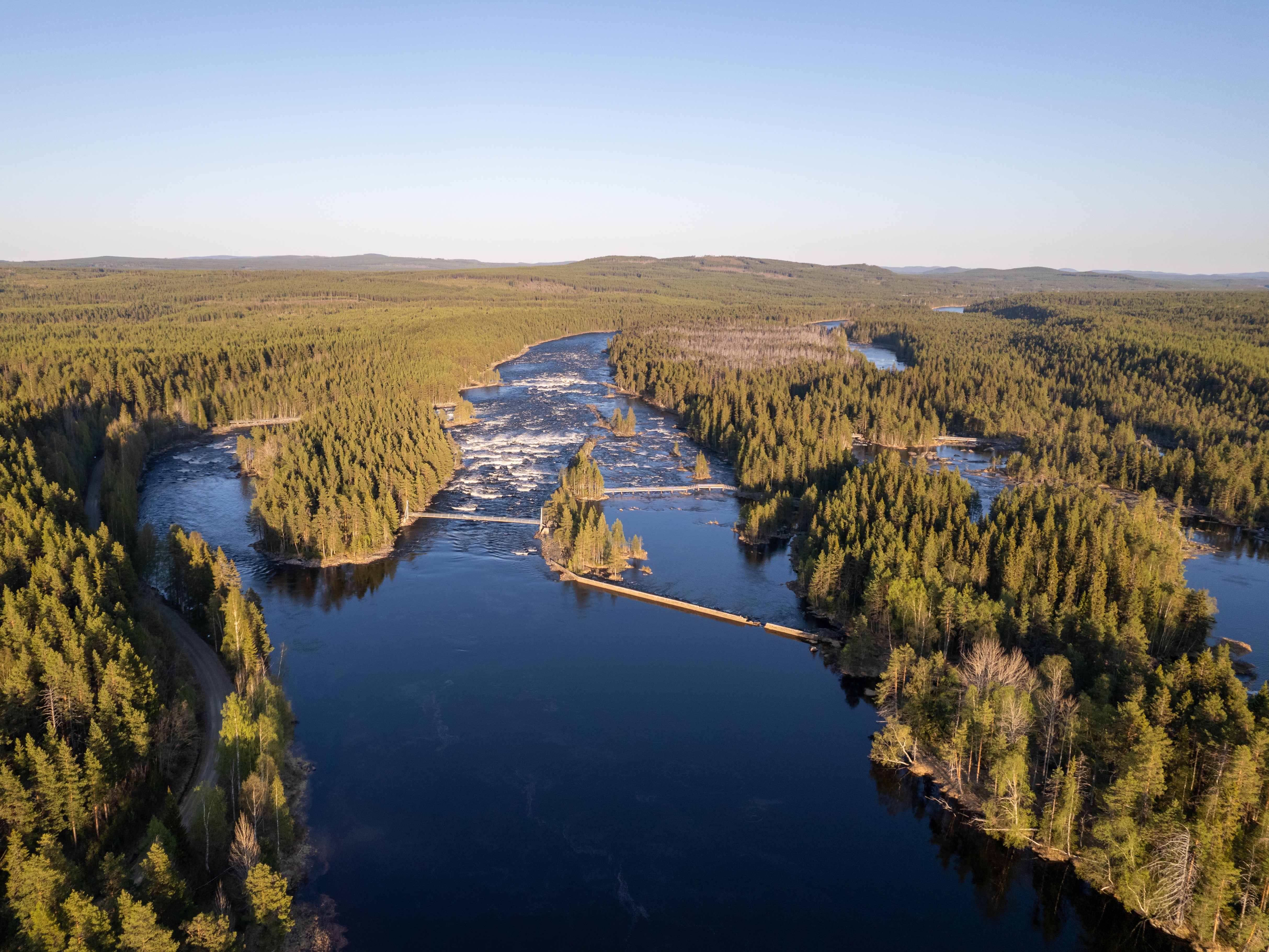 Ovan Mårdseleforsen Naturreservat. Fotograf: Roine Öberg